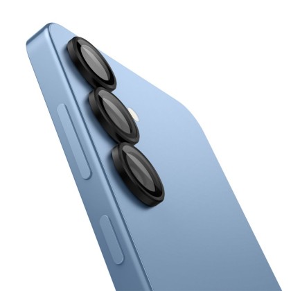 2 х Протектори за лещи на Samsung Galaxy S25+ Plus от Spigen Optic Pro Glas.Tr EZ FIT 2-Pack - Черен