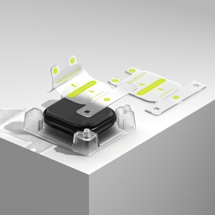 2x защитно фолио за Apple Watch 10 (42 мм) от Ringke Dual Easy Film Pro - Прозрачни