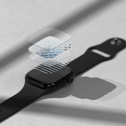 2x защитно фолио за Apple Watch 10 (42 мм) от Ringke Dual Easy Film Pro - Прозрачни