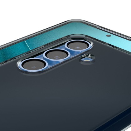 Удароустойчив, силиконов кейс за Samsung Galaxy S25 от Spigen Liquid Crystal - Space Crystal