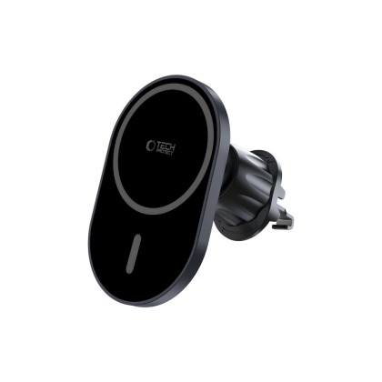 Стойка за автомобил с MagSafe безжично зареждане 15W от Tech Protect MM15W-V6 - Черна