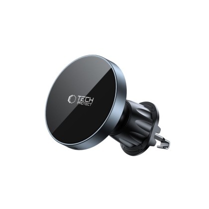 Стойка за автомобил с MagSafe безжично зареждане 15W от Tech Protect MM15W-V5 - Черна