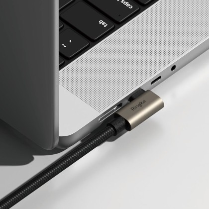 Кабел за зареждане USB-C / USB-C 240w 4K 60Hz от Ringke USB 3.2 Gen 100см - Черен
