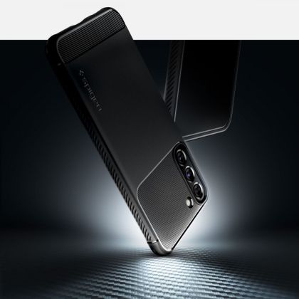 Удароустойчив кейс за Samsung Galaxy S22 от Spigen Rugged Armor - Черен