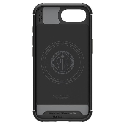 Силиконов кейс с MagSafe за iPhone 16e от Spigen Core Armor - Matte Black