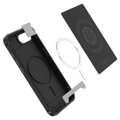 Силиконов кейс с MagSafe за iPhone 16e от Spigen Core Armor - Matte Black