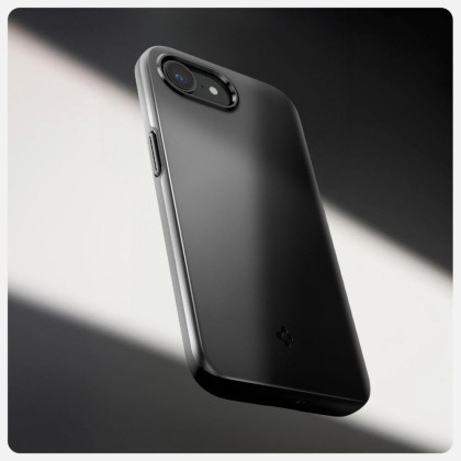 Тънък кейс с MagSafe за iPhone 16e от Spigen Thin Fit Mag - Черен