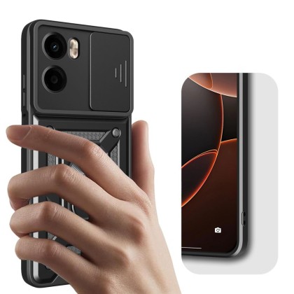 Удароустойчив калъф за Motorola Moto G05 / E15 от Tech-Protect CamShield Pro - Black