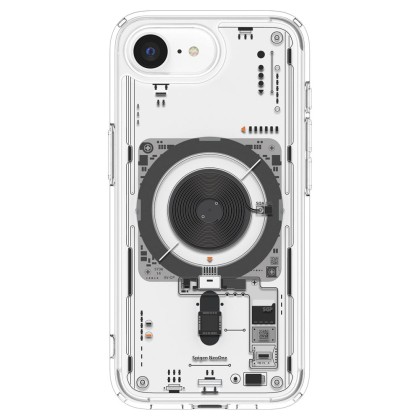 Удароустойчив кейс с MagSafe пръстен за iPhone 16e от Spigen Ultra Hybrid Mag - Neo One