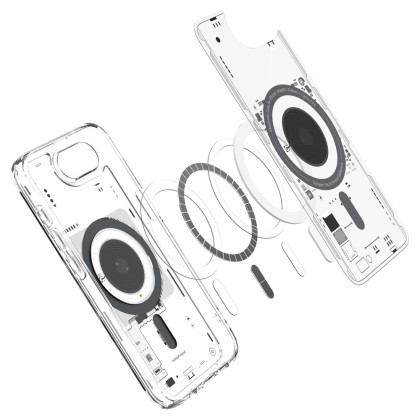 Удароустойчив кейс с MagSafe пръстен за iPhone 16e от Spigen Ultra Hybrid Mag - Neo One