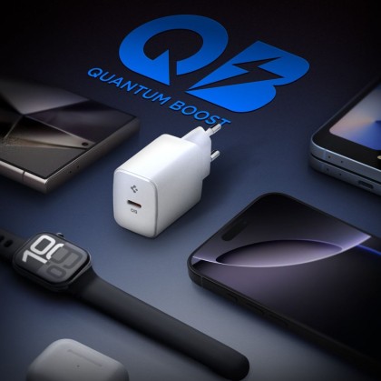 Стенно зарядно устройство за iOs и Android с USB-C от Spigen Essential EE201EU - Бяло