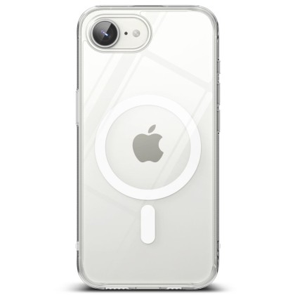Удароустойчив твърд кейс с MagSafe за iPhone 16e от Ringke Fusion Magnetic - Clear