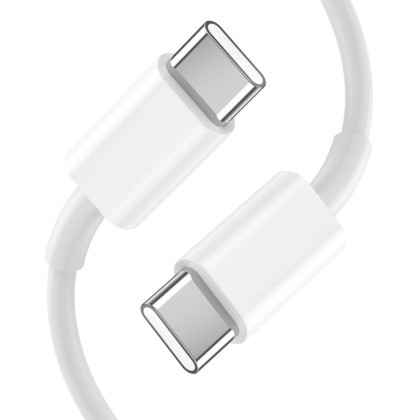 Бързо зарядно с кабел 2x Type C NC20W от Tech-Protect PD20W 1-Port- White