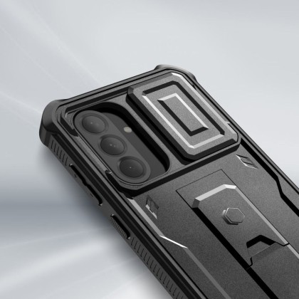 360 градусов калъф за Samsung Galaxy A56 5G от Tech-Protect Kevlar Cam+ - Черен