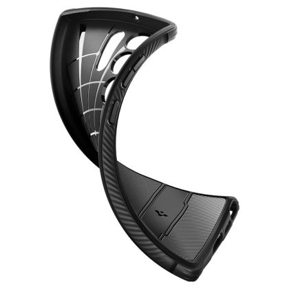 Удароустойчив кейс за Samsung Galaxy S23 Ultra от Spigen Rugged Armor - Черен