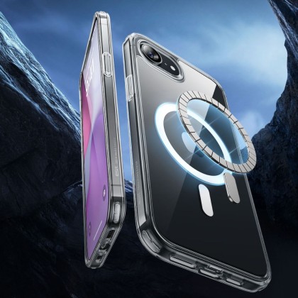 Силиконов кейс с MagSafe за iPhone 16e от ESR Classic Hybrid Halolock - Clear
