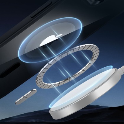 Силиконов кейс с MagSafe за iPhone 16e от ESR Classic Hybrid Halolock - Clear Black