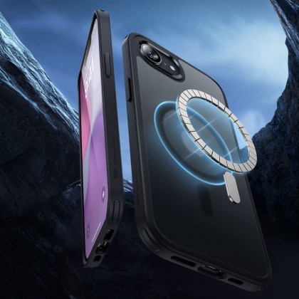 Силиконов кейс с MagSafe за iPhone 16e от ESR Classic Hybrid Halolock - Frosted Black
