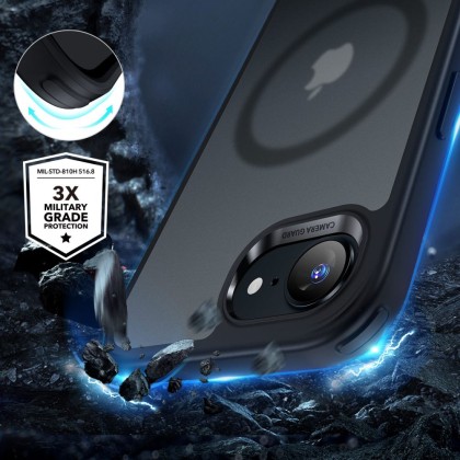 Силиконов кейс с MagSafe за iPhone 16e от ESR Classic Hybrid Halolock - Frosted Black