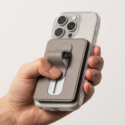 Магнитен държач за карти с поставка – Ringke Wallet Slide Grip MagSafe - Черен