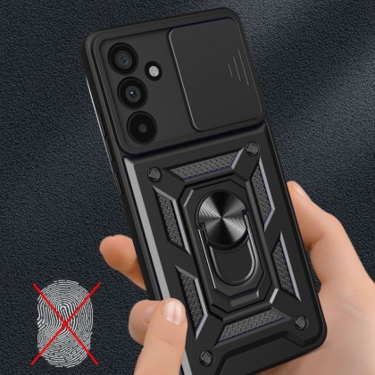 Удароустойчив калъф за Samsung Galaxy A56 5G от Tech-Protect CamShield Pro - Черен