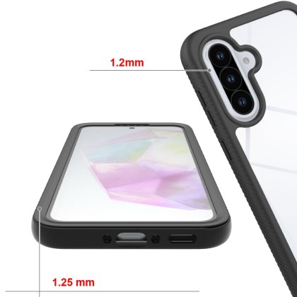 360 градусов кейс за Samsung Galaxy A36 / A56 5G от Tech-Protect Defense - Черен