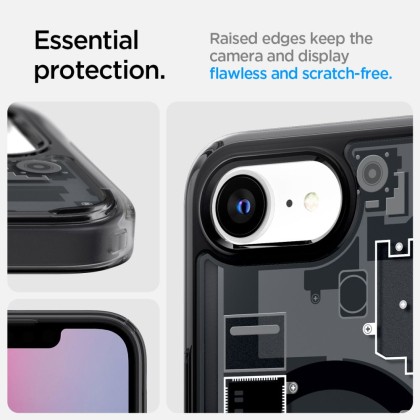 SPIGEN ULTRA HYBRID MAG MAGSAFE IPHONE 16E ZERO ONE BLACK