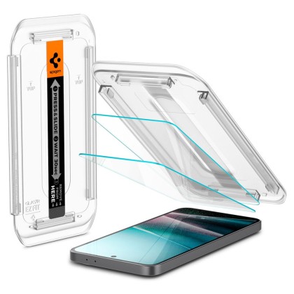 2 стъклени протектора за дисплей на Samsung Galaxy A36 5G от Spigen Glas.TR "Ez Fit" - Прозрачни