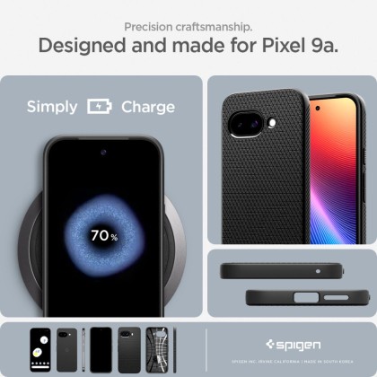 SPIGEN LIQUID AIR GOOGLE PIXEL 9A MATTE BLACK