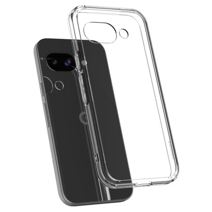 Удароустойчив кейс за Google Pixel 9a от Spigen Ultra Hybrid - Crystal Clear