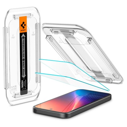 2 стъклени протектора за дисплей на Google Pixel 9a от Spigen Glas.TR "Ez Fit" - Прозрачни