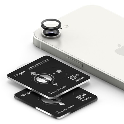 2 х Протектори за камера на iPhone 16e  от Ringke Camera Frame 2-pack - Черни
