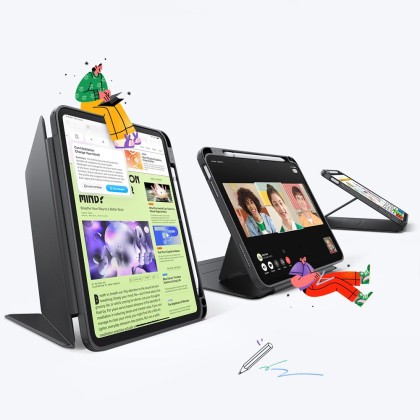 ESR FLIP HYBRID IPAD 10.9” 10 / 2022 / 11” 11 / 2025 BLACK