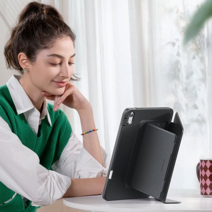 Силиконов тефтер  за iPad Air 13” 1 / 2 / 2024-2025  от  ESR Flip Hybrid - Black