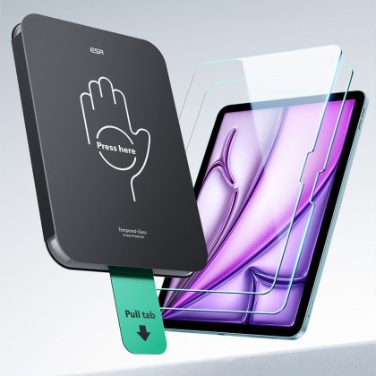 SZKŁO HARTOWANE ESR ULTRAFIT TEMPERED GLASS 2-PACK IPAD AIR 11” 6 / 7 / 2024-2025 CLEAR