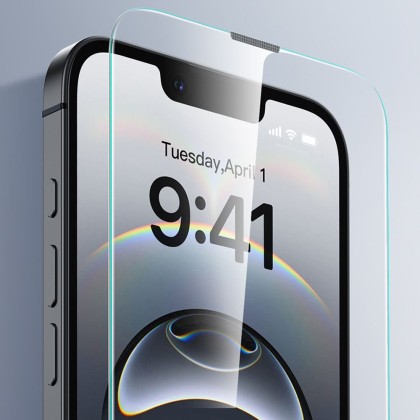 2x Протектор от закалено стъкло за iPhone 13/ 13 Pro /14 /16e от ESR Ultrafit Tempered- Clear
