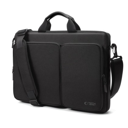 Удароустойчива чанта за лаптоп 17 инча с 4 джоба отTech-Protect Defender Bag - Черен