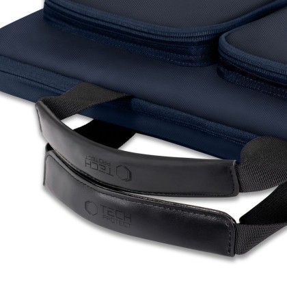 Удароустойчива чанта за лаптоп 17 инча с 4 джоба отTech-Protect Defender Bag - Navy Blue