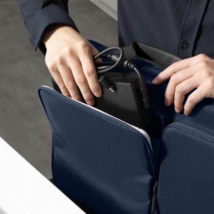 Удароустойчива чанта за лаптоп 17 инча с 4 джоба отTech-Protect Defender Bag - Navy Blue