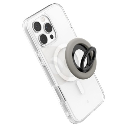Стойка с пръстен и MagSafe за Смартфони от Spigen Nano Pop - Тruffle Grey