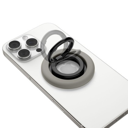 Стойка с пръстен и MagSafe за Смартфони от Spigen Nano Pop - Тruffle Grey