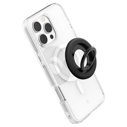 Стойка с пръстен и MagSafe за Смартфони от Spigen Nano Pop -Black Sesame