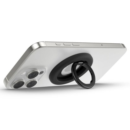 Стойка с пръстен и MagSafe за Смартфони от Spigen Nano Pop -Black Sesame