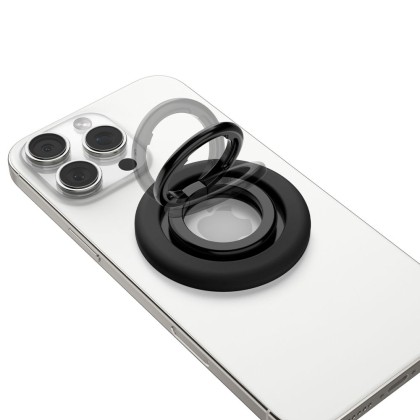 Стойка с пръстен и MagSafe за Смартфони от Spigen Nano Pop -Black Sesame