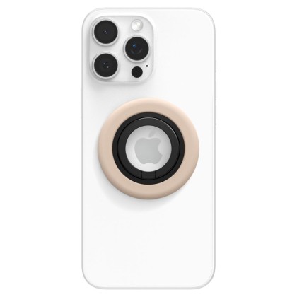 Стойка с пръстен и MagSafe за Смартфони от Spigen Nano Pop - Coconut Beige