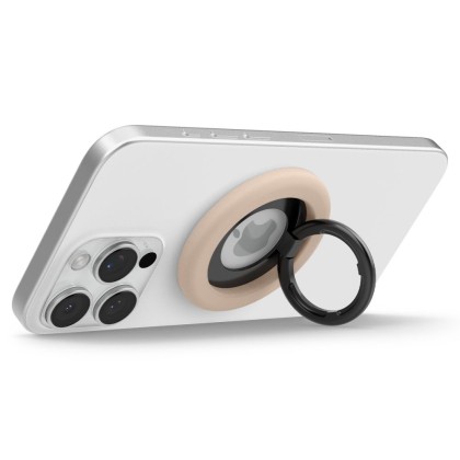 Стойка с пръстен и MagSafe за Смартфони от Spigen Nano Pop - Coconut Beige