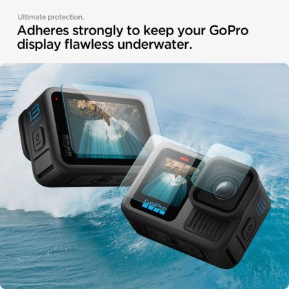 Протектор от аакалено стъкло за GoPro Hero 13 от Spigen Glas.TR Slim - Прозрачен