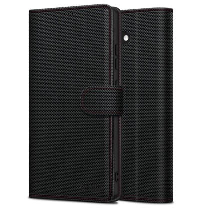 Кожен тефтер за Samsung Galaxy S25 ot Tech-Protrct Wallet RS -Black/Red