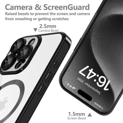 Твърд кейс с MagSafe и протектор за камерата на Samsung Galaxy A56 5G от Tech-Protect MagFlex - Rose Gold