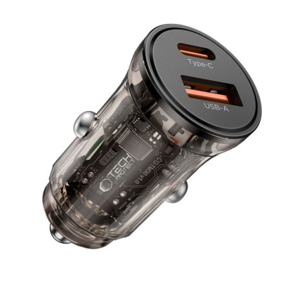 TECH-PROTECT CC01 2-PORT CAR CHARGER PD30W/QC3.0 BLACK
